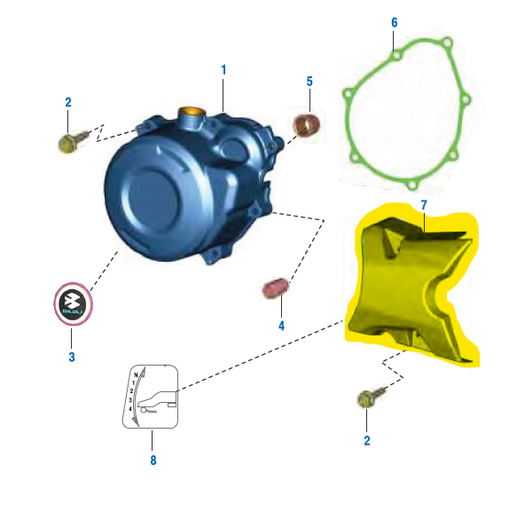 Tapa Piñon Boxer 102 Ct Es Bajaj Original