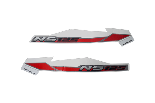 KIT CALCOMANIAS ROJAS CUBIERTA SILLIN - PULSAR NS