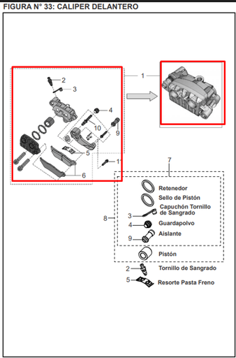 Caliper Delantero Xcd 125 - Discover 125 St Bajaj Original