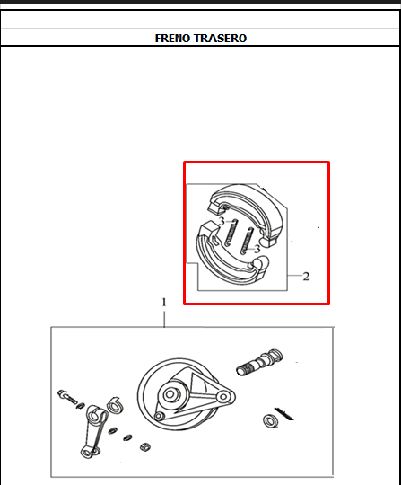 Bandas de Freno EVO 125 - EVO 150 R3 - CR5 Akt Original