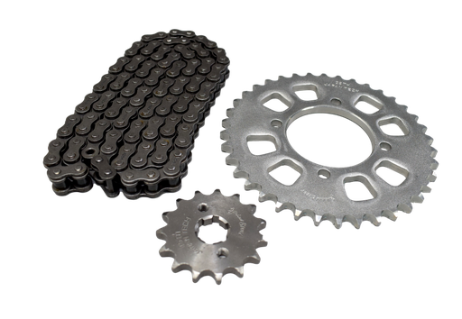 Kit Arrastre Ak 125Sl - Nkd 125 Generico Global Steel Chino (15/38 Dientes) GENERICO