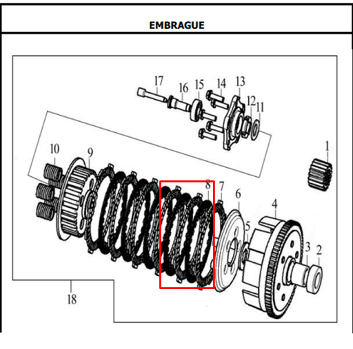 Disco Separador XM 180 - XM 200 Akt Original (Por Unidad)