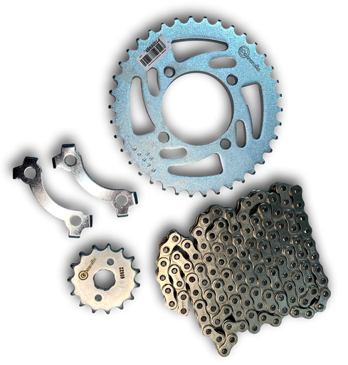 Kit Arrastre Ak 125Sl - Nkd 125 Generico Cassarella Nacional (15/38 Dientes) GENERICO