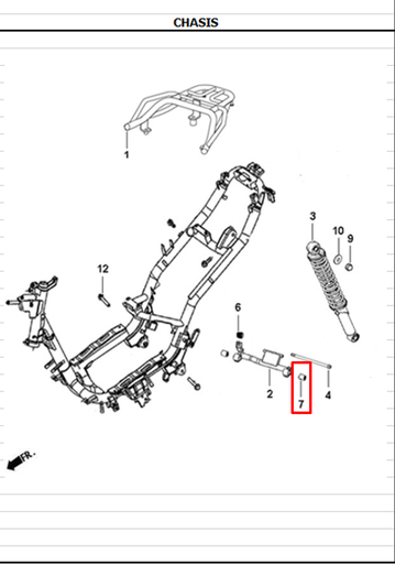 Buje de Motor (10X30X30X35) DYNAMIC 125 Akt Original