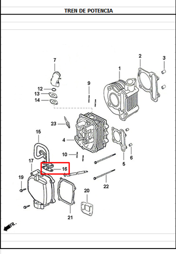 Empaque Conector de Recirculacion DYNAMIC 125 Akt Original
