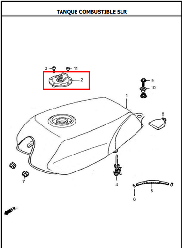 Tapa de Gasolina EVO 125 NE - EVO 150 NE Akt Original