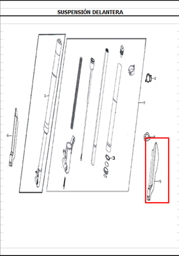 Protector Derecho de Telescopio XM 180 Akt Original