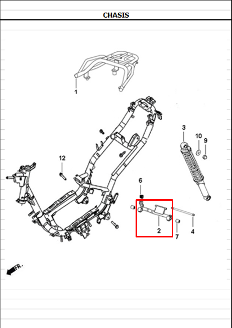 Soporte de Motor DYNAMIC 125 - JET 4 Akt Original