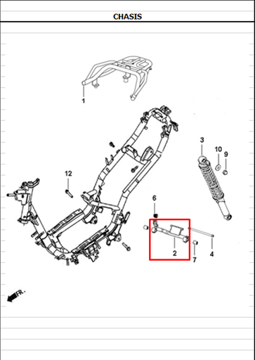 Soporte de Motor DYNAMIC 125 - JET 4 Akt Original