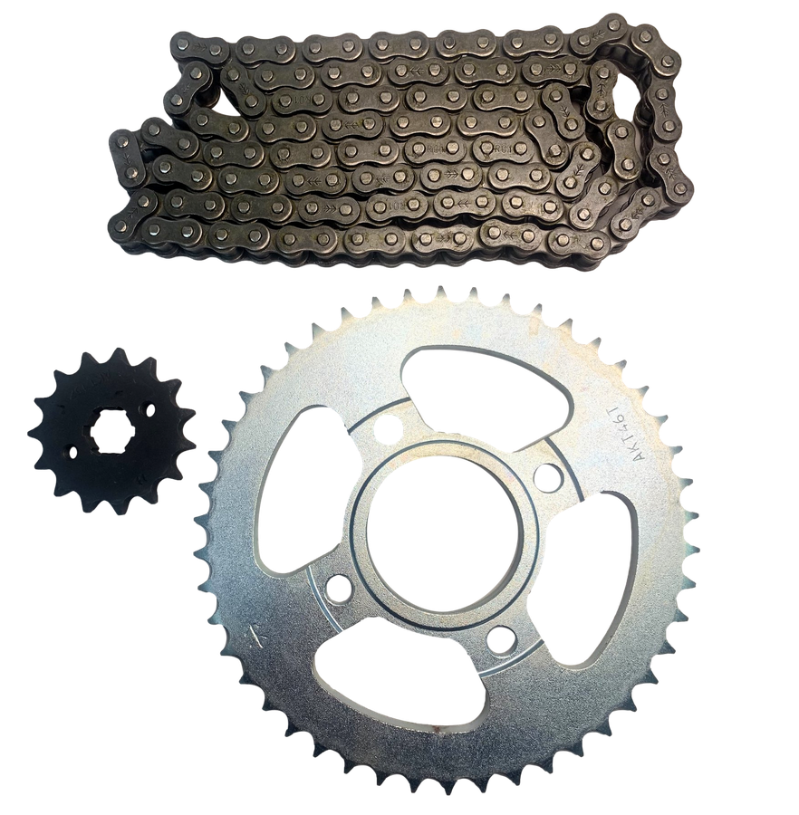 Kit Arrastre TT 125 - TT 150 Akt Original (15/46 Dientes)