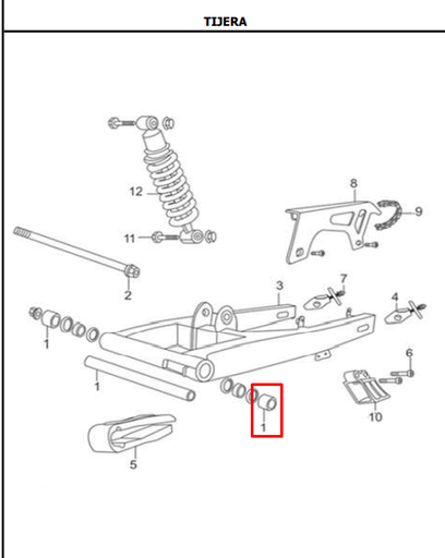 Kit de Tijera TTR 125 - TTR 150 Akt Original