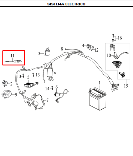 Switch de Stop Trasero TTR 125 - TTR 150 Akt Original