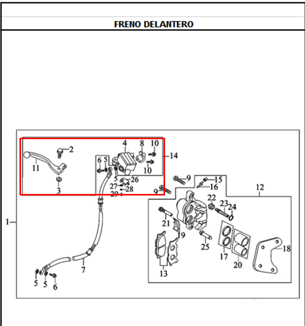 Bomba de Freno CR5 - TTX 180 Akt Original