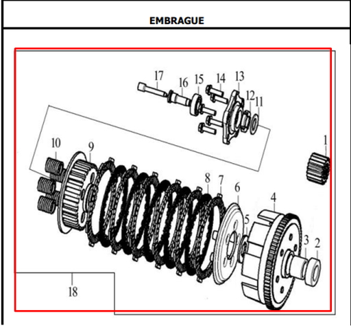 Clutch Completo CR5 Akt Original