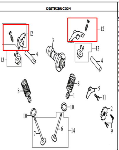 Balancin CR5 - TTR  180 - TTX 180 Akt Original (Admision/Escape)