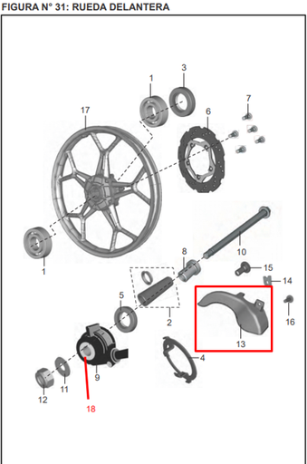 Protector de Disco Freno Discover 125FD Bajaj Original
