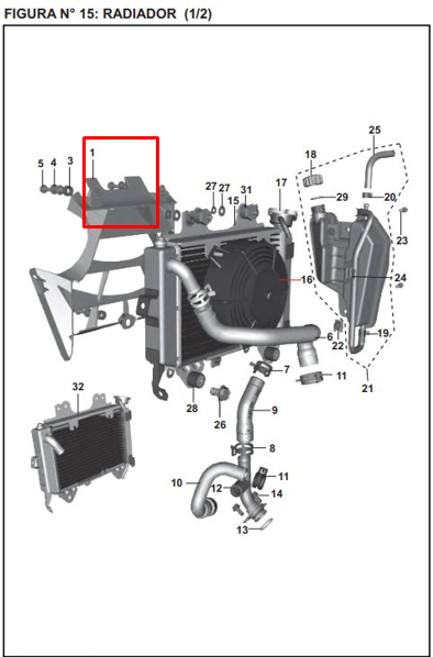Cubierta de Radiador Pulsar 200 Ns Bajaj Original