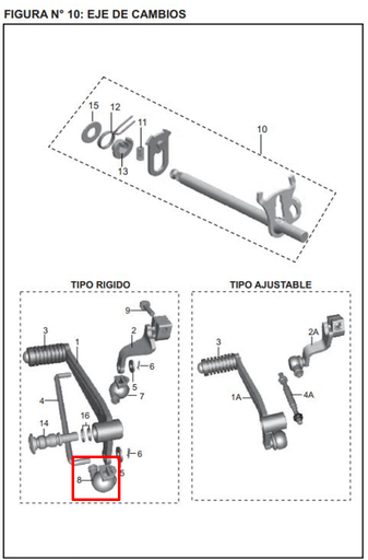 Guardapolvo de Pedal #2 Pulsar 200 Ns Bajaj Original