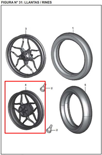 Rin Trasero Pulsar 200 Ns Bajaj Original