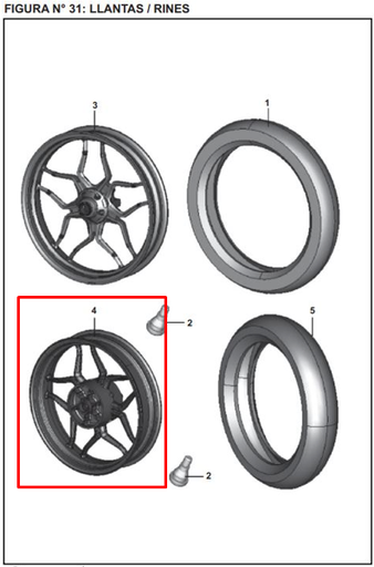 Rin Trasero Pulsar 200 Ns Bajaj Original