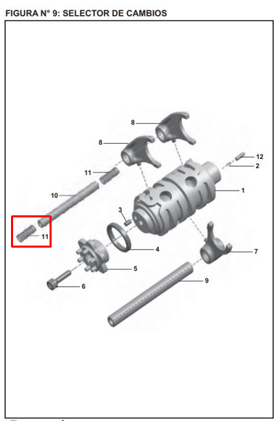 Resorte Leva de Cambios Pulsar 200 Ns Bajaj Original