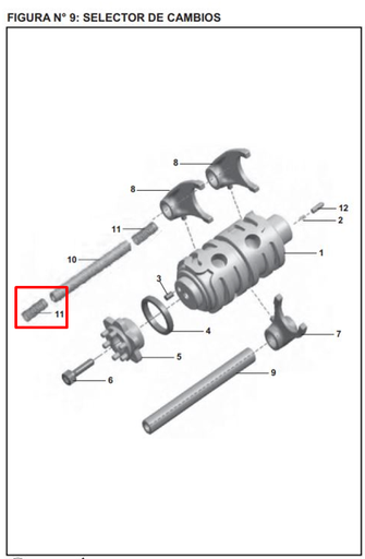Resorte Leva de Cambios Pulsar 200 Ns Bajaj Original