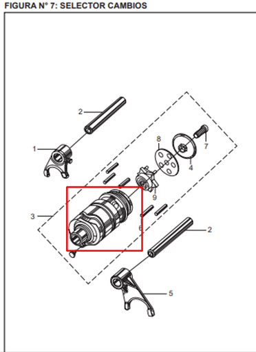 Selector de Cambios Boxer 100 Ct S1D Bajaj Original