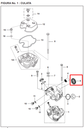 Tapon de Culata Pulsar - Discover Bajaj Original