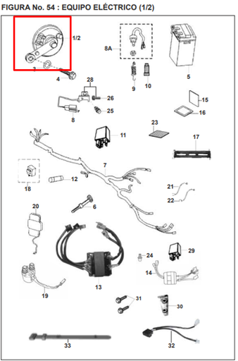 Pito Izquierdo Pulsar 135/180Ug/220 Bajaj Original