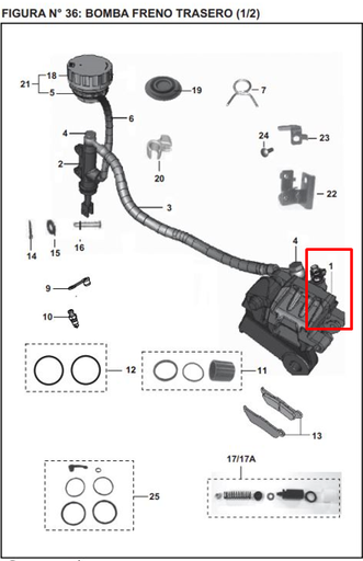 Caliper Trasero Pulsar 220S Bajaj Original