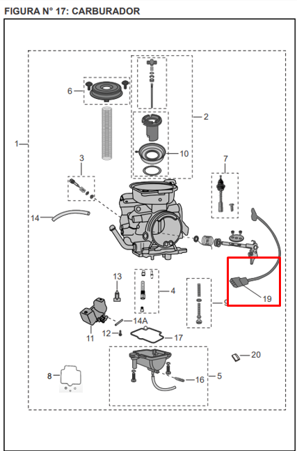 Sensor de Carburador Discover 150 ST/F Bajaj Original