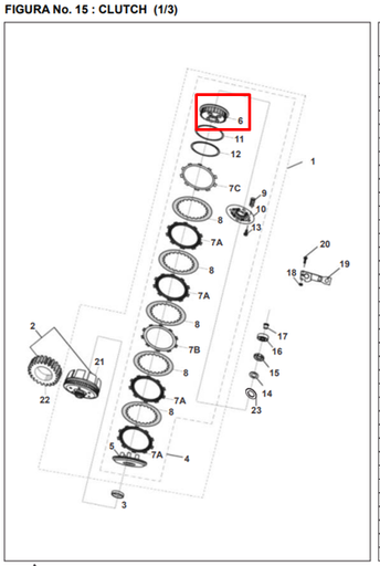 CORONA INTERNA CLUTCH PULSAR ORIGINAL