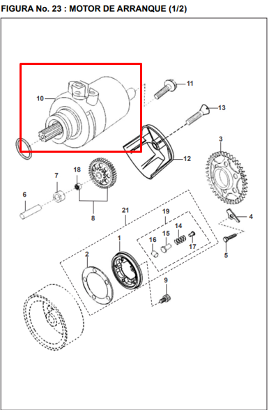 Motor de Arranque Pulsar 180 Ug Bajaj Original