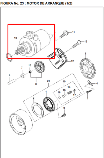Motor de Arranque Pulsar 180 Ug Bajaj Original