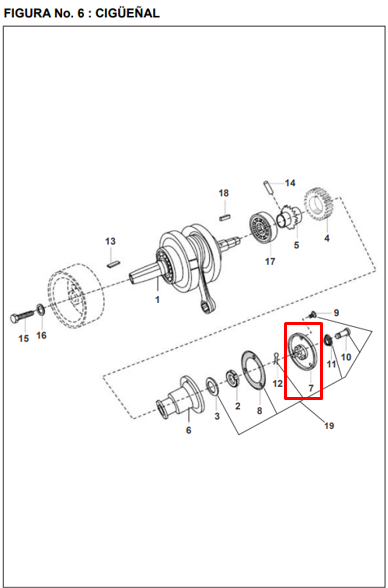 Tapa Centrifugo Pulsar 180 Original