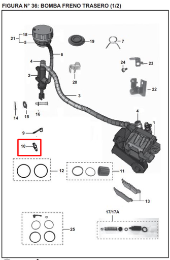 Tornillo de Sangria Pulsar Bajaj Original