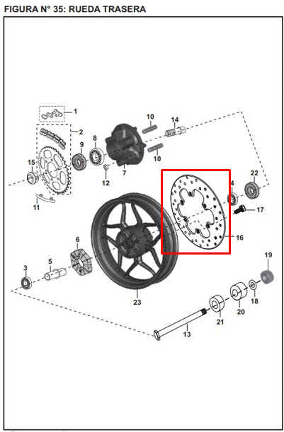 Disco Freno Trasero Pulsar 200 Ns Bajaj Original (Negro)
