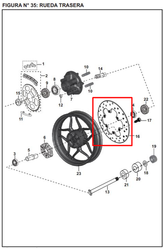 Disco Freno Trasero Pulsar 200 Ns Bajaj Original (Negro)