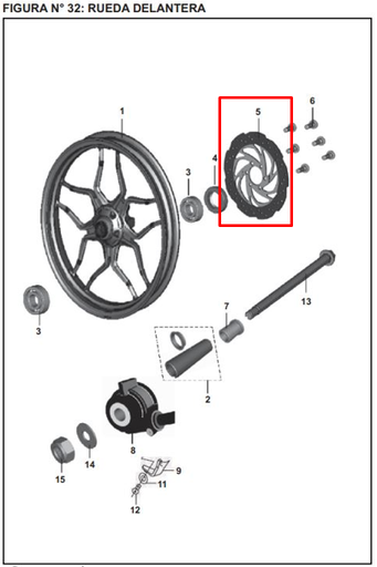 Disco Freno Delantero Pulsar 200 Ns Bajaj Original (Negro)