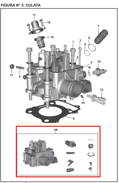 CULATA COMPLETA PULSAR NS 200/BS IV/PRO ORIGINAL