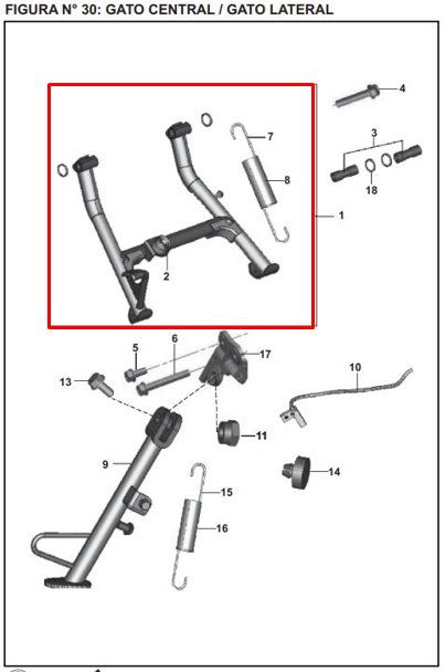 Gato Central PULSAR 200 NS Bajaj Original