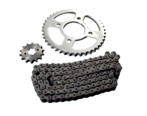 Kit Arrastre Discover 125 Generico Global Steel Chino (14/42 Dientes) GENERICO