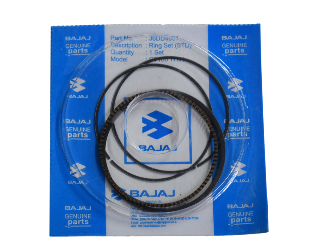 Anillos de Piston Platino 100 - Boxer 100 Ct Bajaj Original (Estandar)