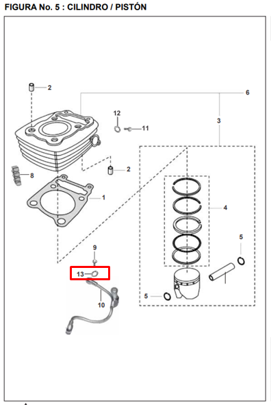 Arandela del Tornillo de Aceite Boxer 100 K-Tec Bajaj Original