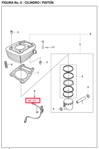Arandela del Tornillo de Aceite Boxer 100 K-Tec Bajaj Original