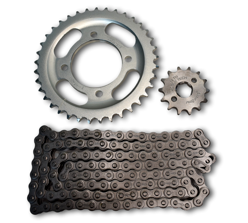 Kit Arrastre E-Storm 125 Generico Global Steel Chino (14/37 Dientes) GENERICO