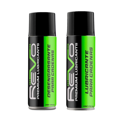 Kit Lubricante y Desengrasanta Para Cadenas Revo Par