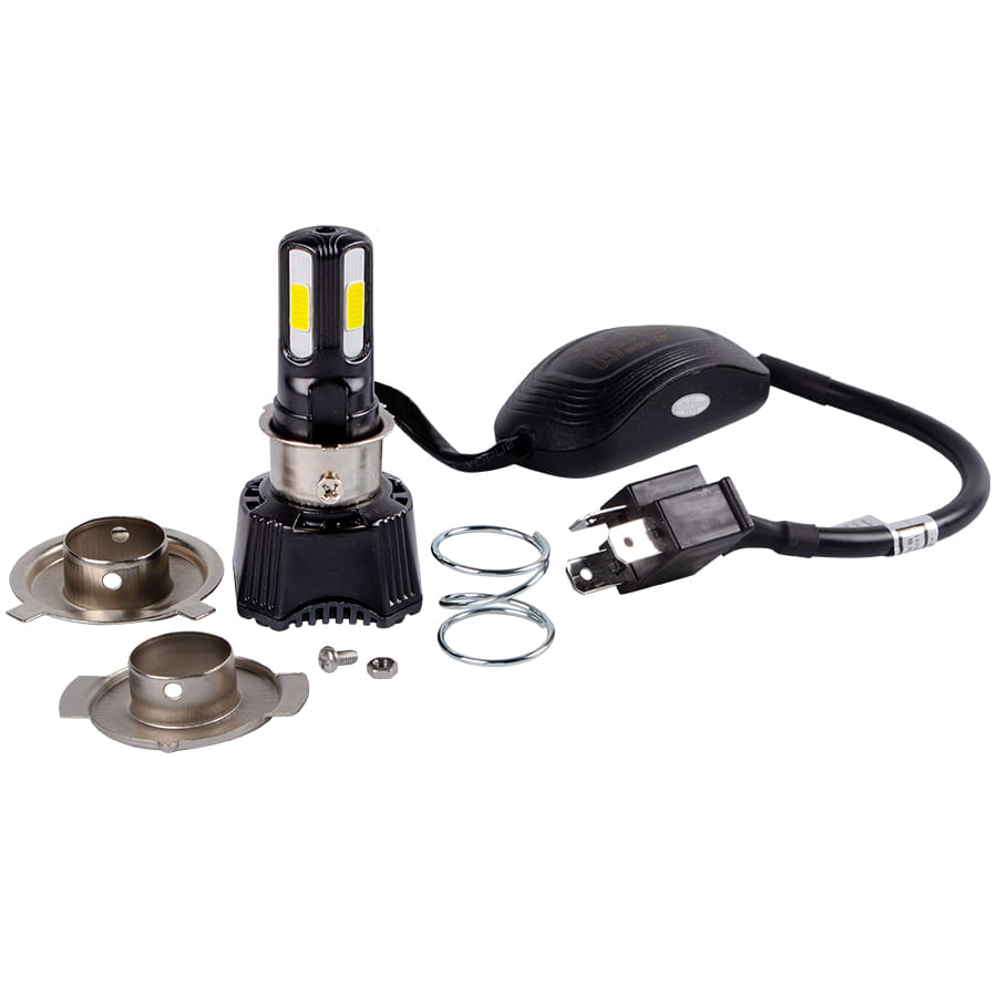 Luz Led De 42W Ac-Dc 9-18V 4600 Lumens Con Ventilador Base H4 (Triceta) Revo Und