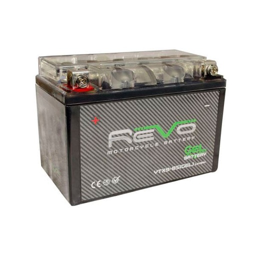 Bateria GEL YTX9-BS (+ -) Revo Unidad