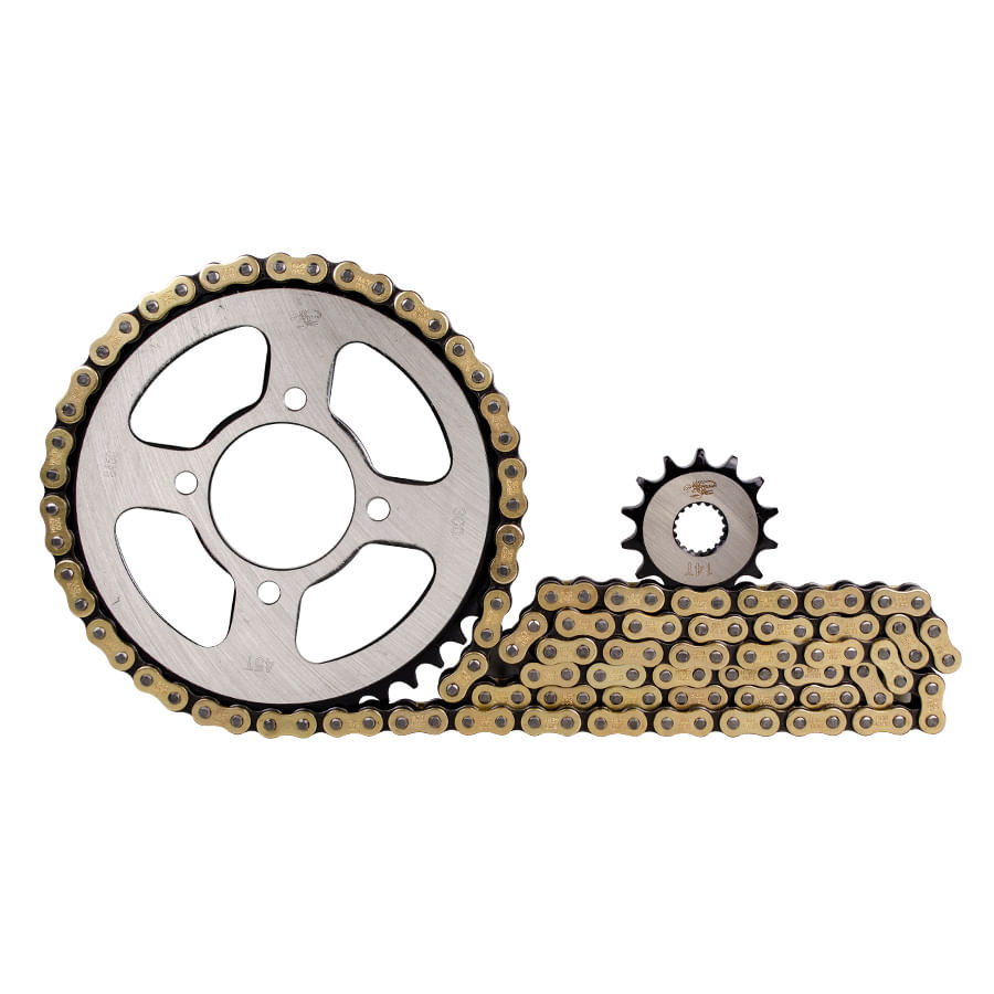 Kit Arrastre 14X45 (428h-124) GN 125 H, GS 125, Keeway 125 Sport Revo Scorpion KitX3